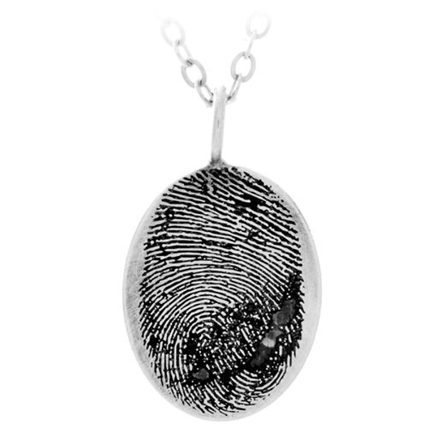 Picture of Silver Fingerprint Charm