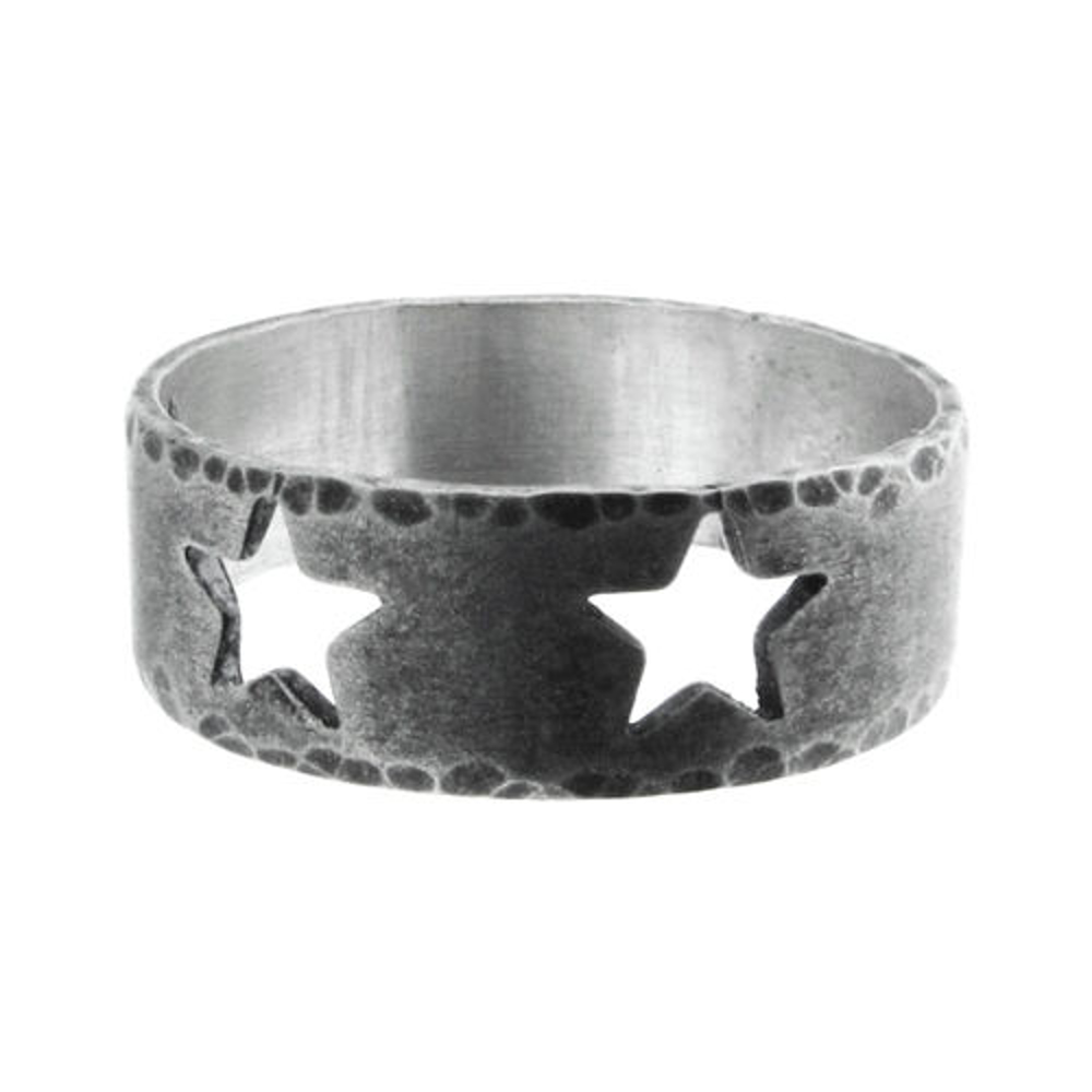 Picture of Silver Band with Cutout Shapes