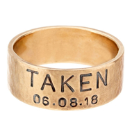 Picture of 14K Gold Duck Band Wedding Ring