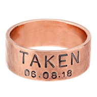 Picture of 14K Gold Duck Band Wedding Ring