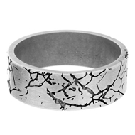 Picture of Marble Texture Engraved Wedding Band