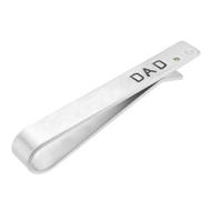 Custom Birthstone Tie Clip for Dad | Meaningful Father's Day Present