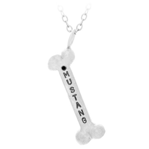Customized Sterling Silver Dog Bone Charm - Personalized Pet Name Jewelry