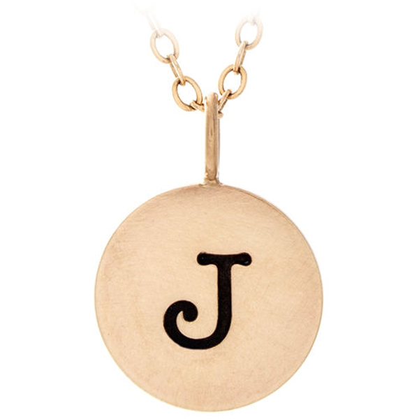 Picture of 14K Initial Charm Necklace
