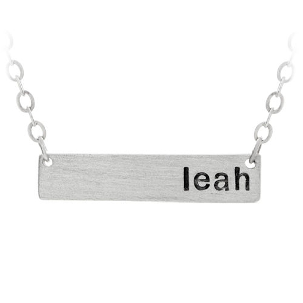 Picture of Sterling Silver Nameplate Charm Necklace