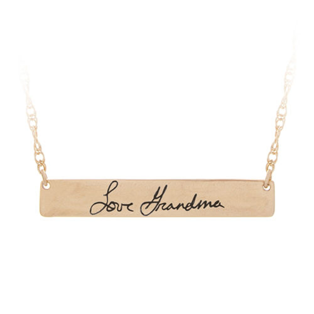 Grandmas Handwriting Necklace