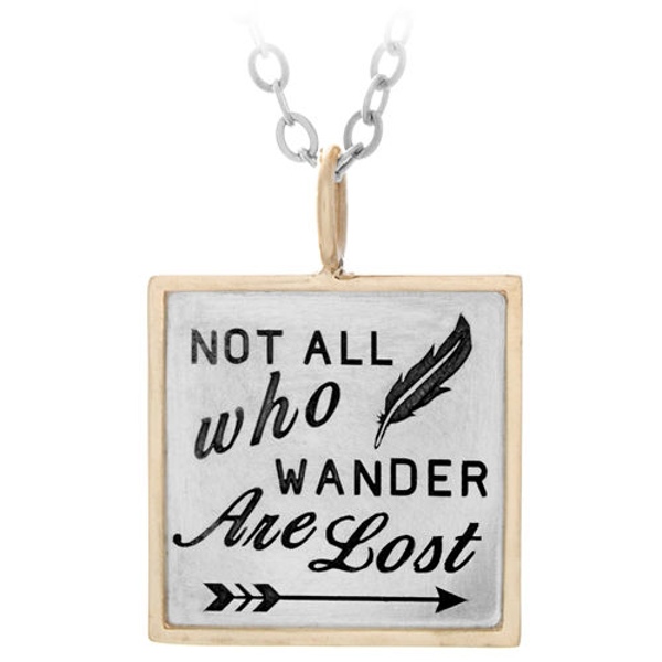 Picture of Not All Who Wander Are Lost Square Charm