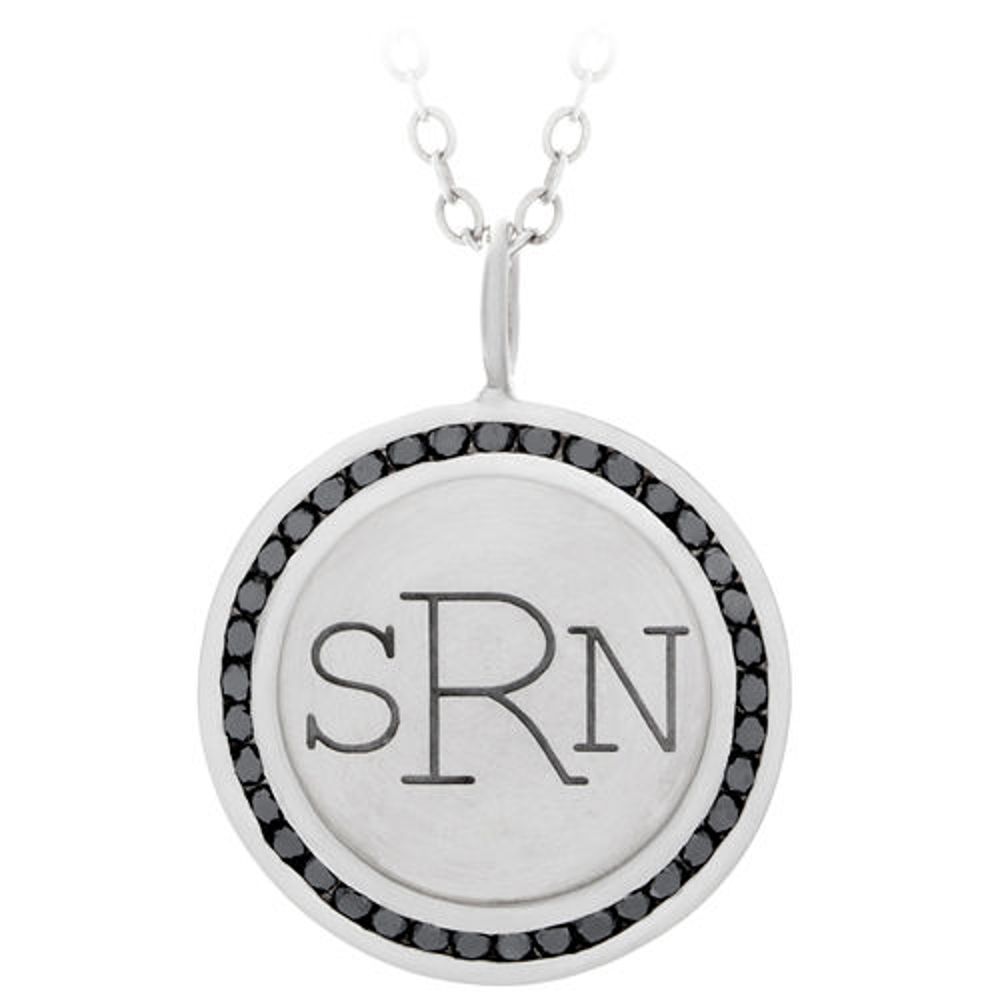 Picture of White Gold Pendant with Diamond Channel Setting