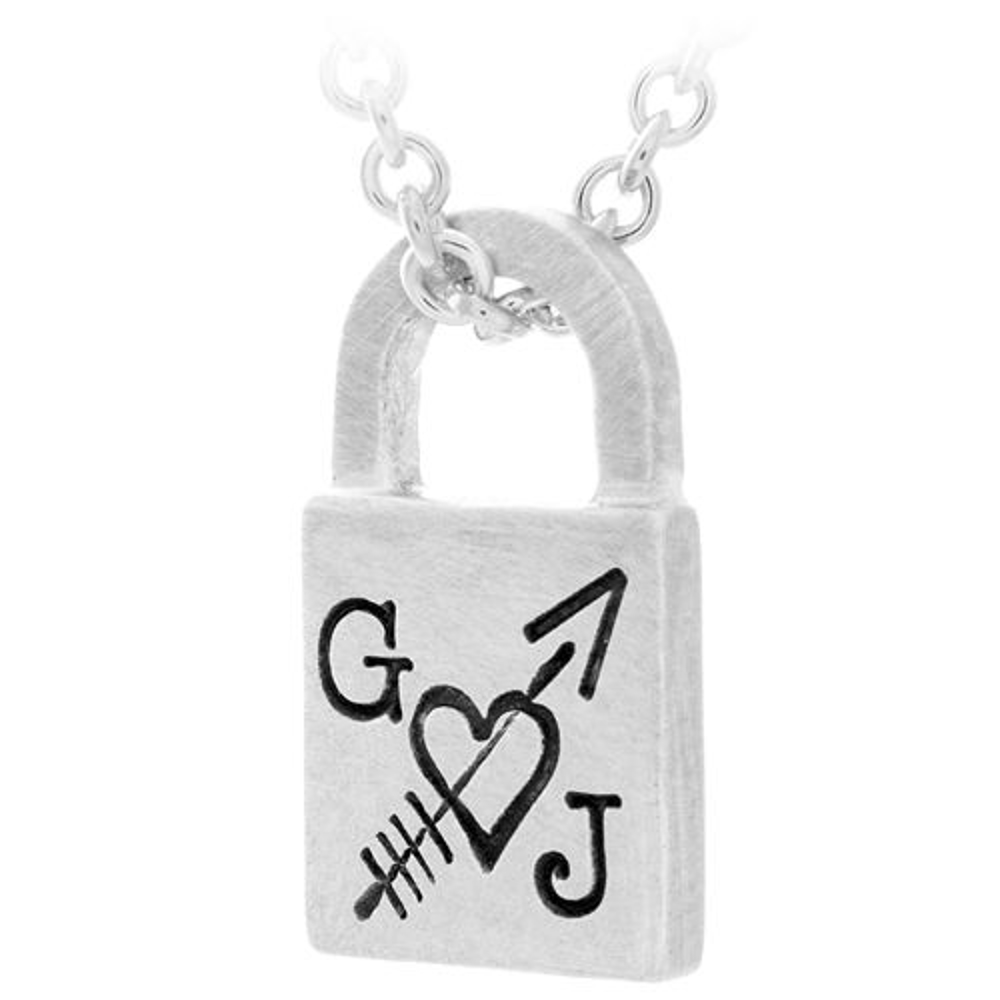 heart padlock charm