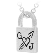 heart padlock charm