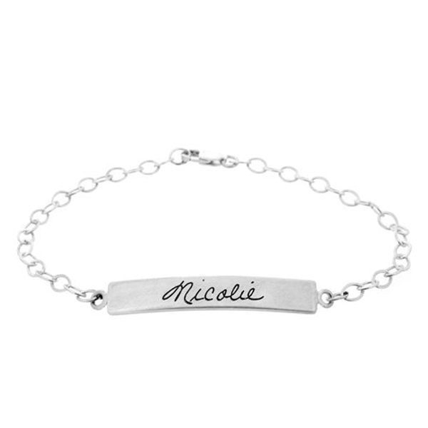 Picture of Engraved Silver ID Bracelet