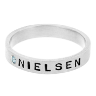 Picture of Name Ring with Birthstone