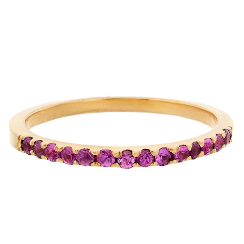 Picture of Pavé Diamond Birthstone Ring
