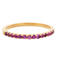 Picture of Pavé Diamond Birthstone Ring