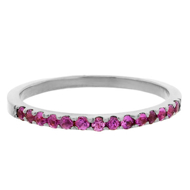 Picture of Pavé Diamond Birthstone Ring