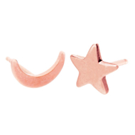 Picture of Moon & Star Stud Earring Set