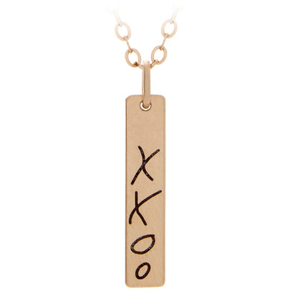 Picture of Engraved Gold Tag Necklace