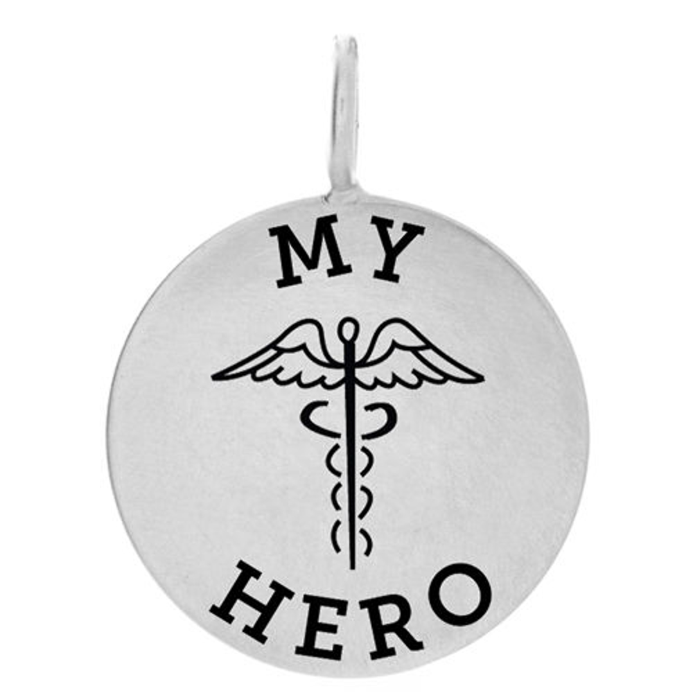 Engraved Caduceus Symbol