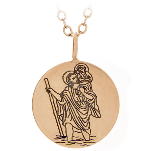 Picture of Gold St. Christopher Baptism Gift