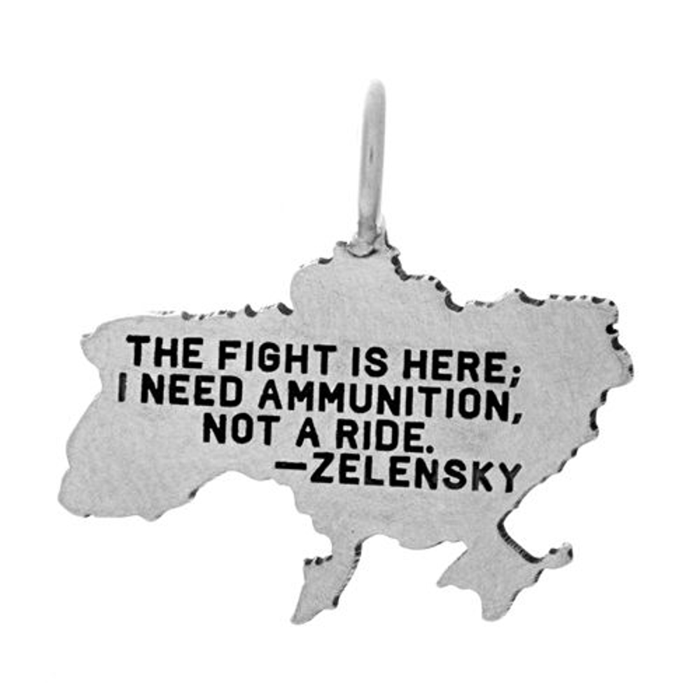 Picture of President Zelensky Quote on Ukraine Country Charm