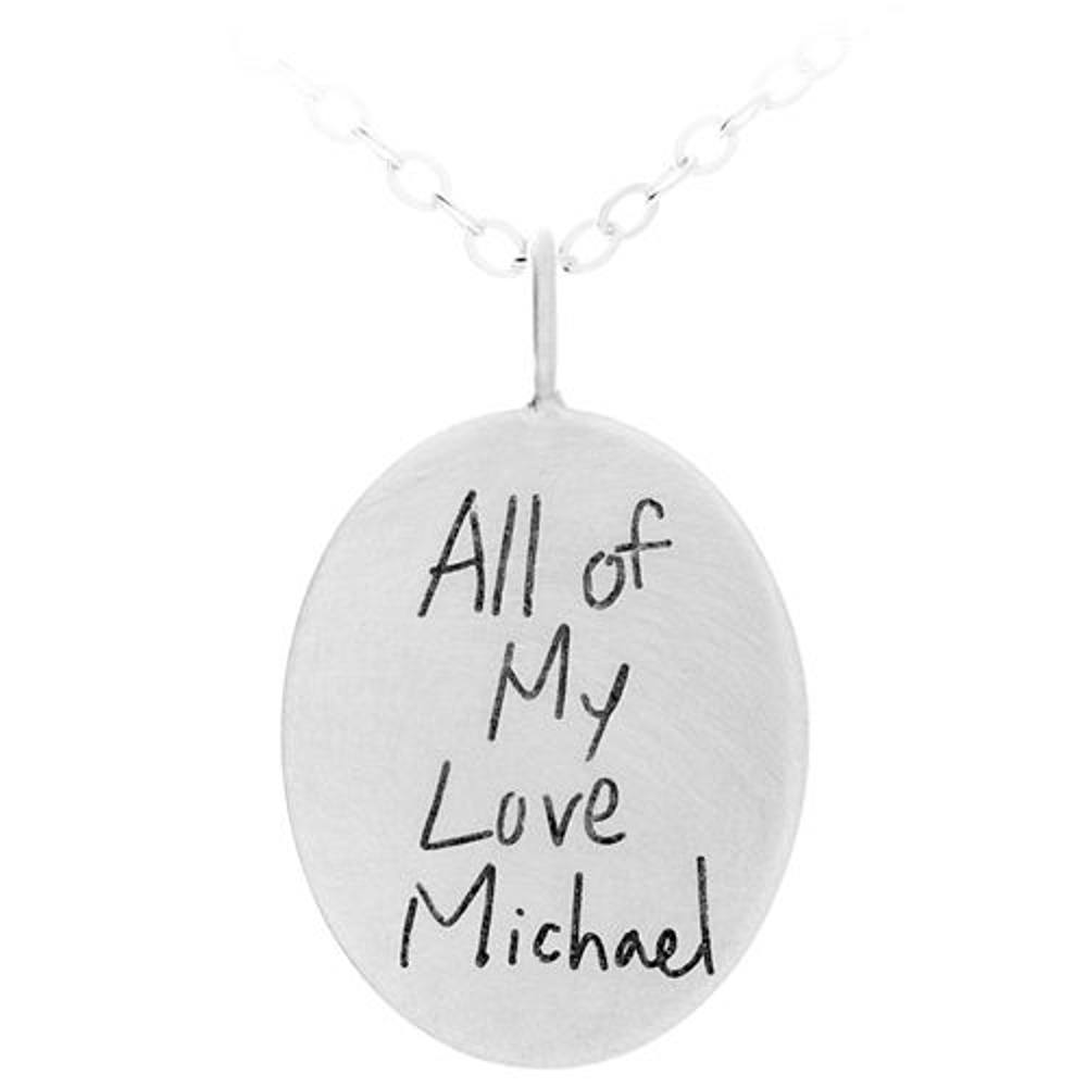 Handwriting On Silver
