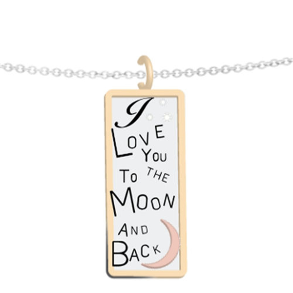 Picture of Silver and Gold To The Moon and Back Pendant
