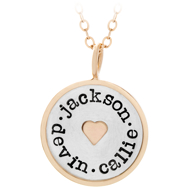 Kids Names on Silver Charm