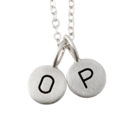 Silver Letter Charms