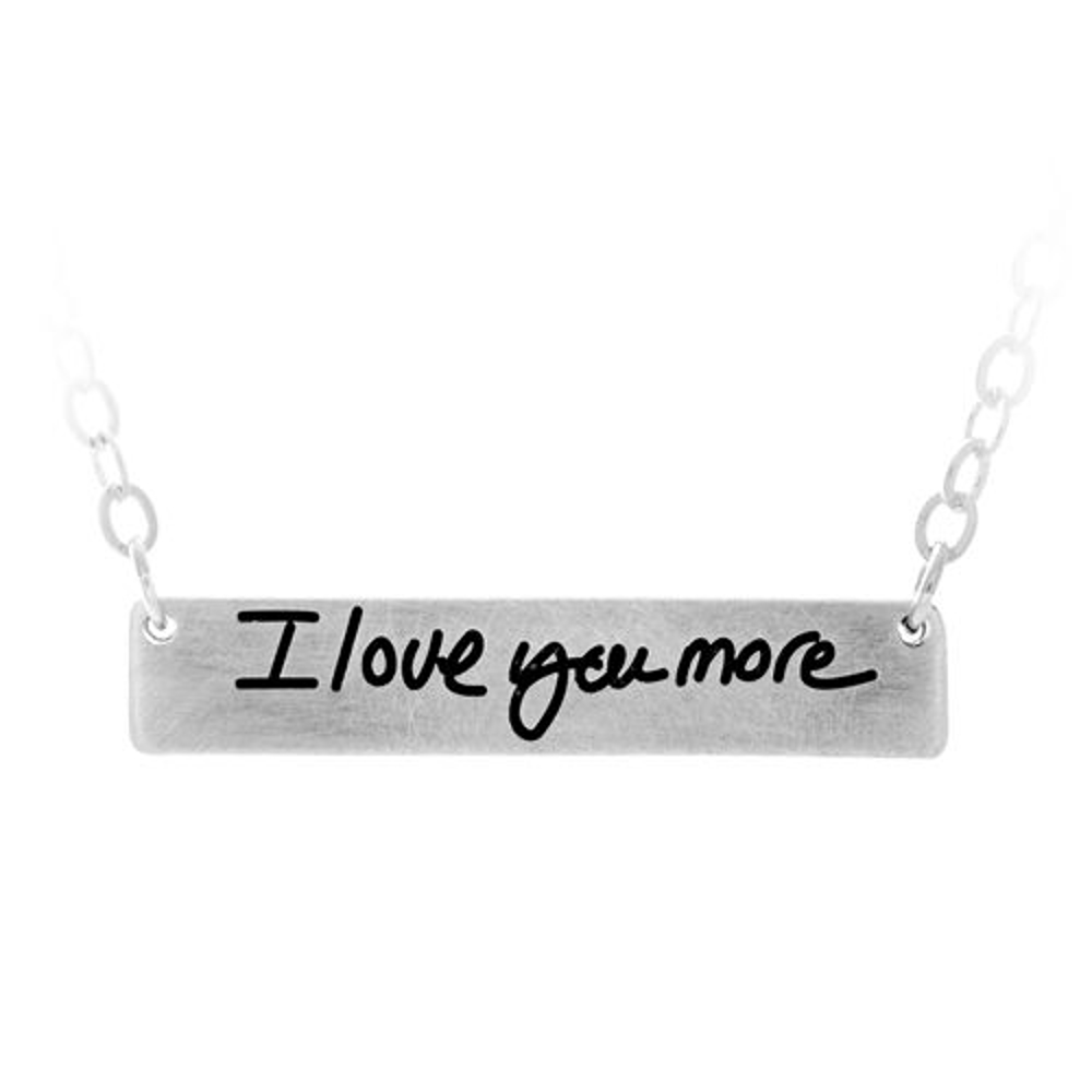 Picture of Personalized Sterling Silver Handwriting Necklace