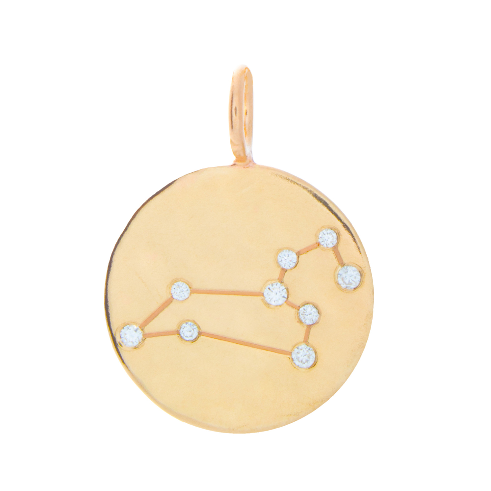 Picture of 14k Gold 3/4" Leo Constellation Charm