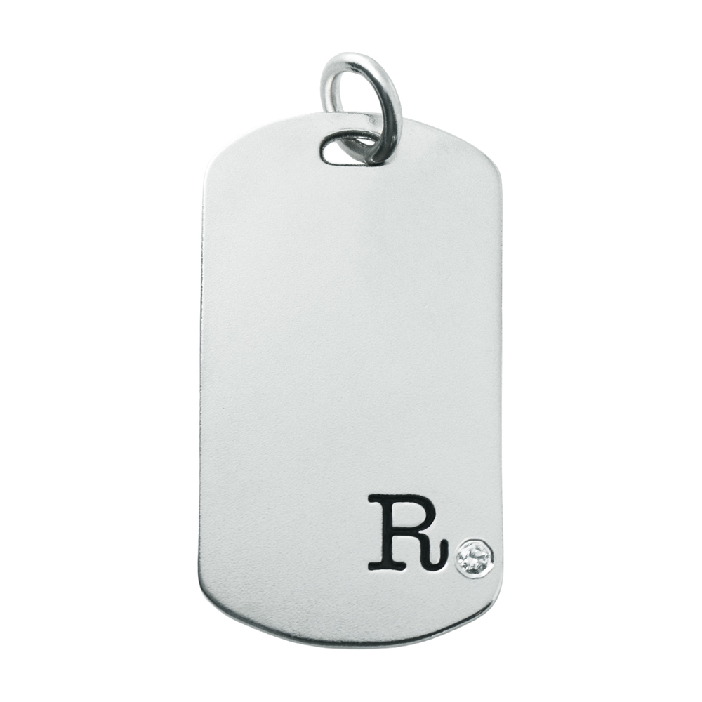 Picture of Personalized Silver Dog Tag Necklace