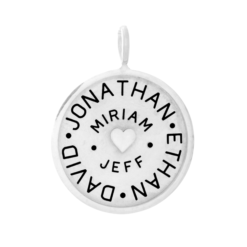 Picture of Silver Rimmed Family Charm